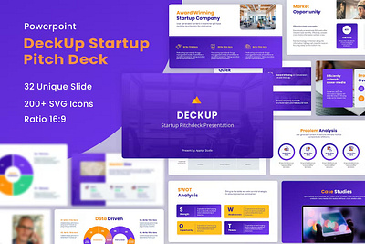 DeckUp - Startup Pitch Deck Powerpoint design google slides keynote powerpoint ppt presentation template