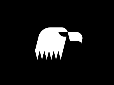 Eagle logo mark america animal bird brand identity branding eagle geometric logo logo design minimal modernist movement negative space sharp simple tech visual identity