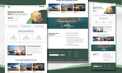 Shipping site Design design ui user interface ux