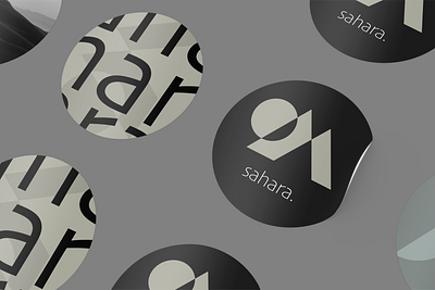 Stickers "sahara." branding design graphic design illustration logo stickers