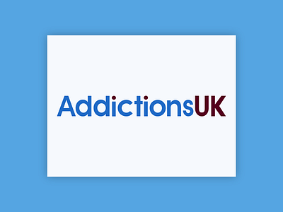 AddictionsUK - logo rework for web brand branding identity logo