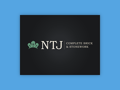 NTJ Complete Brick & Stonework - Logo brand branding identity logo