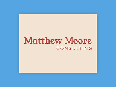 Matthew Moore Consulting - Logo brand branding identity logo