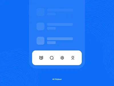 Tab Bar Animation animation app clean effect graphic design icon interaction menu bar mobile motion motion graphics nav navigation oniex side bar tab trend ui uidesign userinterface