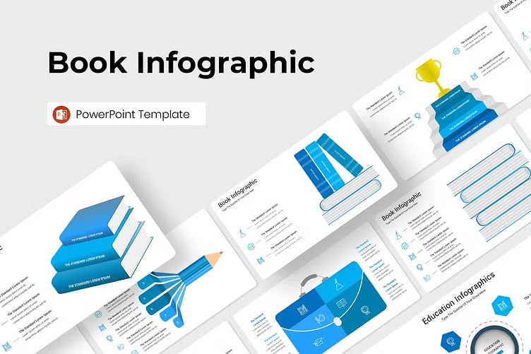 Book Infographic PowerPoint Template by Neroox on Dribbble