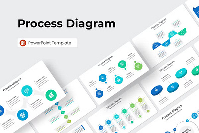 Process Diagram PowerPoint Template design google slides infographic infographics keynote powerpoint ppt