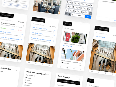 🗝️ Properkeys real estate mobile scheduling app app calendar chat clean conversation ios mobile picker real estate scheduling ui user interface ux