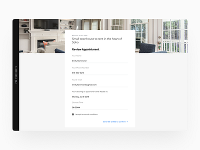 🗝️ Appointment full view appointment appointment management calendar clean meeting minimalist real estate realtor ui ux