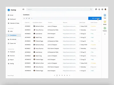 The recruitment automation system | SaaS app animation app application clean communication dashboard design logo minimal modern design saas team tool ui ui ux user interface user interface design ux web app web design