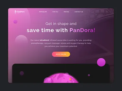 Landing Page - Wellness/Fitness Services brand branding figma gradient graphic design illustration landing landing page modern online pink ui ui design ux vector web web design