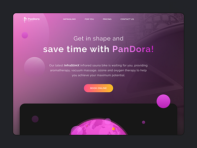 Landing Page - Wellness/Fitness Services brand branding figma gradient graphic design illustration landing landing page modern online pink ui ui design ux vector web web design