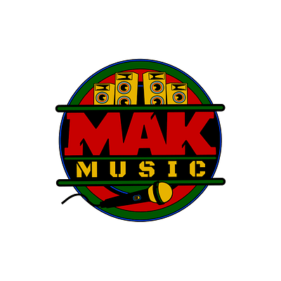 MAK Music Logo design logo london music reggae