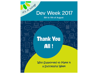 Dev week wrap flyer