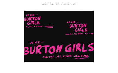 Burton Girls – Art Direction
