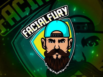 Gaming Logo Design for Facial Fury brand identity brand logo branding cartoon cartoon character cartoon logo design digital art digital illustration esports game gaming gaming logo graphic graphic design illustration logo pfp twitch vector