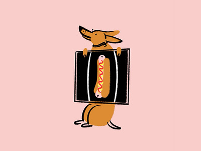 Coupla weenies in an x-ray 🌭🩻 design dog doodle funny illo illustration lol sketch wiener dog xray