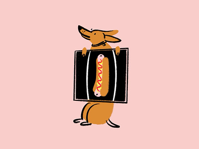Coupla weenies in an x-ray 🌭🩻 design dog doodle funny illo illustration lol sketch wiener dog xray