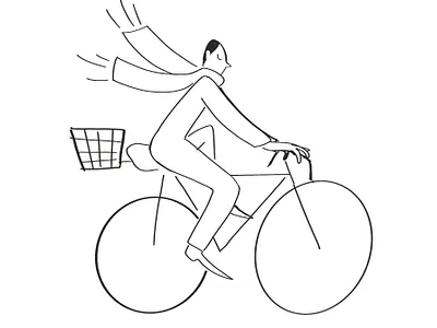 riding bike illustration ride sketch