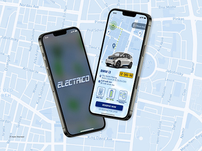 ELECTRICO⚡️🚙 - Electric car rental app design ui ux