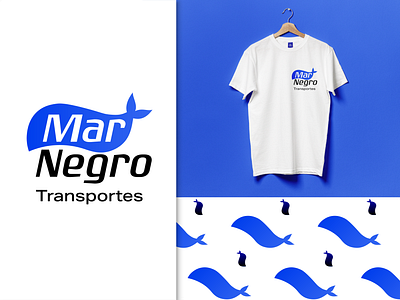 Logo for the Portuguese transport company “Mar Negro” branding design graphic design illustration logo vector