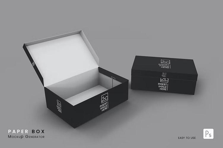 Packaging Paper Box Mockup by MUGO_AMIGO on Dribbble