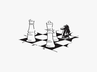 360+ Drawing Of The Black Knight Chess Piece Stock Illustrations