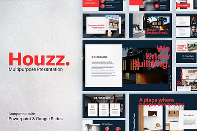 Houzz - Multipurpose Presentation design google slides keynote powerpoint ppt presentation slide slides