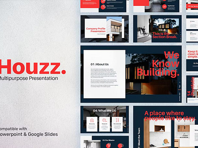 Houzz - Multipurpose Presentation design google slides keynote powerpoint ppt presentation slide slides