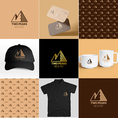 Brand Identity Design for Mountain Resort branding design graphic design illustration logo vector