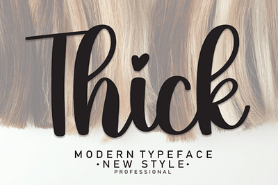 Thick Font packaging design