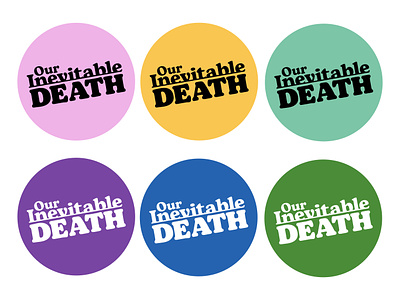 Our Inevitable Death design funeral logo