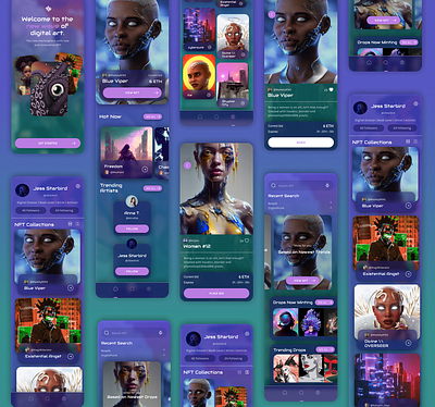 NFT Marketplace App Prototype | UI Design design ui