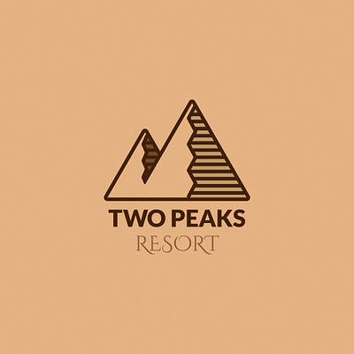 Logo Design for mountain resort brand branding design graphic design logo vector