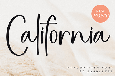 California Font handwritten font playful font