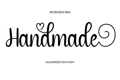 Handmade Font graphic design handwritten font lovely font