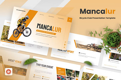 Mancalur - Bicycle Club Powerpoint Template agency company profile creative studio design photograph photographer photography ui