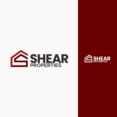 Logo Design for Shear Properties branding commission design freelance work graphic design home house logo logo design branding real estate vector