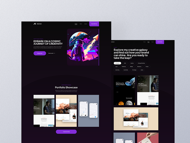 Personal Portfolio — UI/UX by Andreas Katzmann on Dribbble