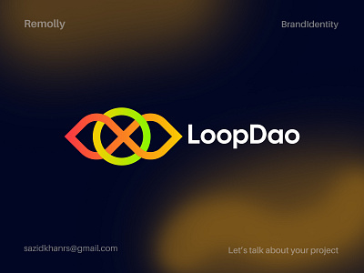 LoopDao logo best logo clean logo minimal logo new logo new modern logo simple logo