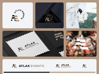 Atlas Events Logo atlas brand branding event flag graphic design illustration logo logotype minimalistic