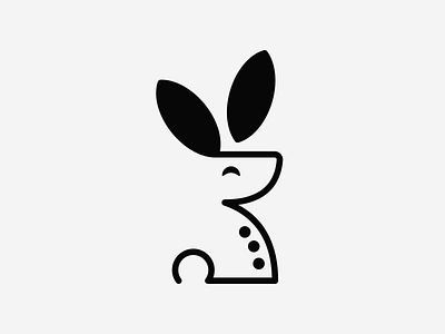 Bunny Buttons! animal brand branding bunny design ears fast hop icon illustration line art logo logo design mark minimal monoline rabbit saas symbol tellhop