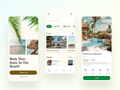 Hotel booking mobile app app design app ui hotel mobile app palm tourism travel app travelling ui