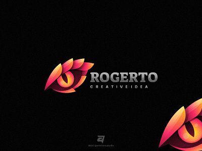 ROGERTO artnivorastudio branding colorful creative design graphic design illustration logo logoawesome logodesign logoinspiration logomaker modern simple technology vector