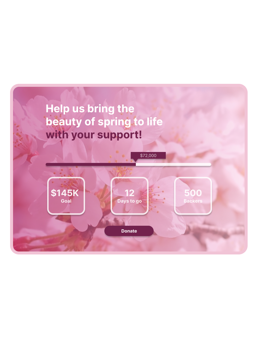 Daily UI Challenge #32 - Crowdfunding Campaign app australia branding challenge crowdfunding campaign daily ui challenge dailyui design illustration logo ui ux