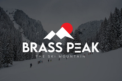 Brass Peak logo branding graphic design logo