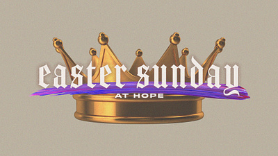 Crowns | Easter & Good Friday Sermon Series Design graphic design