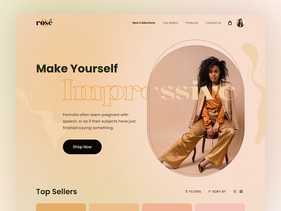 E-Commerce Landing Page Exploration branding creative design e commerce fashion following gradient landing page minimal new and noteworthy popular ui uidesign user experience user interface ux uxdesign women fashion