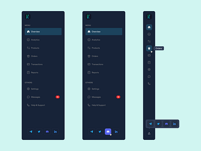 05/100 Daily UI: Sidebar User Interface app design graphic design ui ux