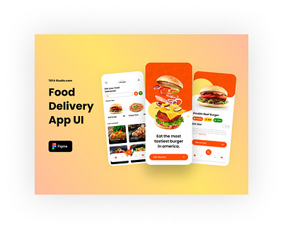 Food Delivery app app design designer graphic design mobile app ui ui ux uiux user experience user interface