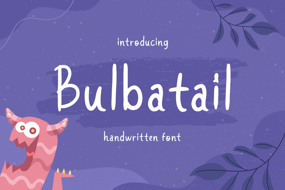 Bulbatail – Handwritten Font freebies hand lettering handmade